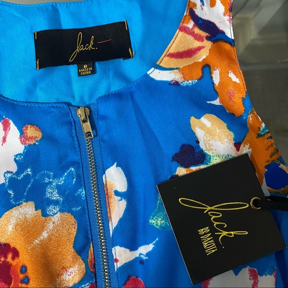 Jack by BB Dakota Caineville Floral Flowy Printed Mini Dress Size 8 NWT - Picture 4 of 10